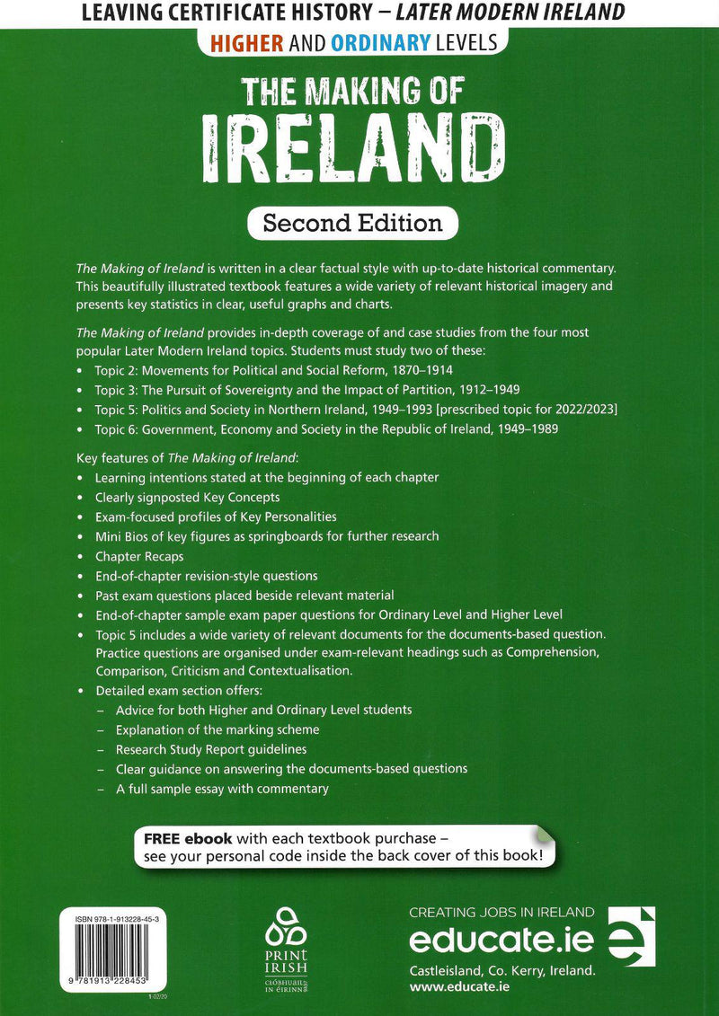 The Making of Ireland - 2nd / Old Edition (2020) by Educate.ie on Schoolbooks.ie