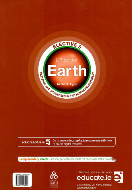 Earth – Elective 5 - Patterns and Processes in the Human Environment - Higher & Ordinary Level - New / Second Edition (2021) by Educate.ie on Schoolbooks.ie