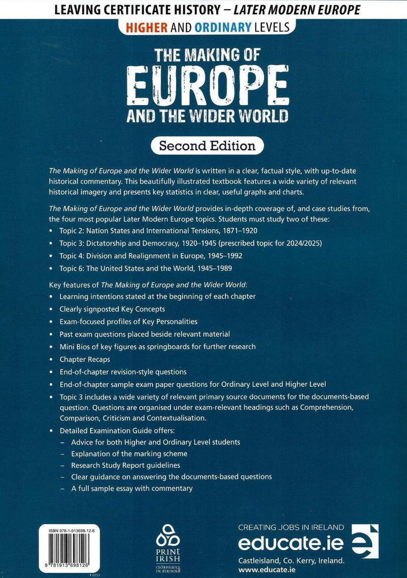 The Making of Europe and the Wider World - 2nd / New Edition (2022) by Educate.ie on Schoolbooks.ie