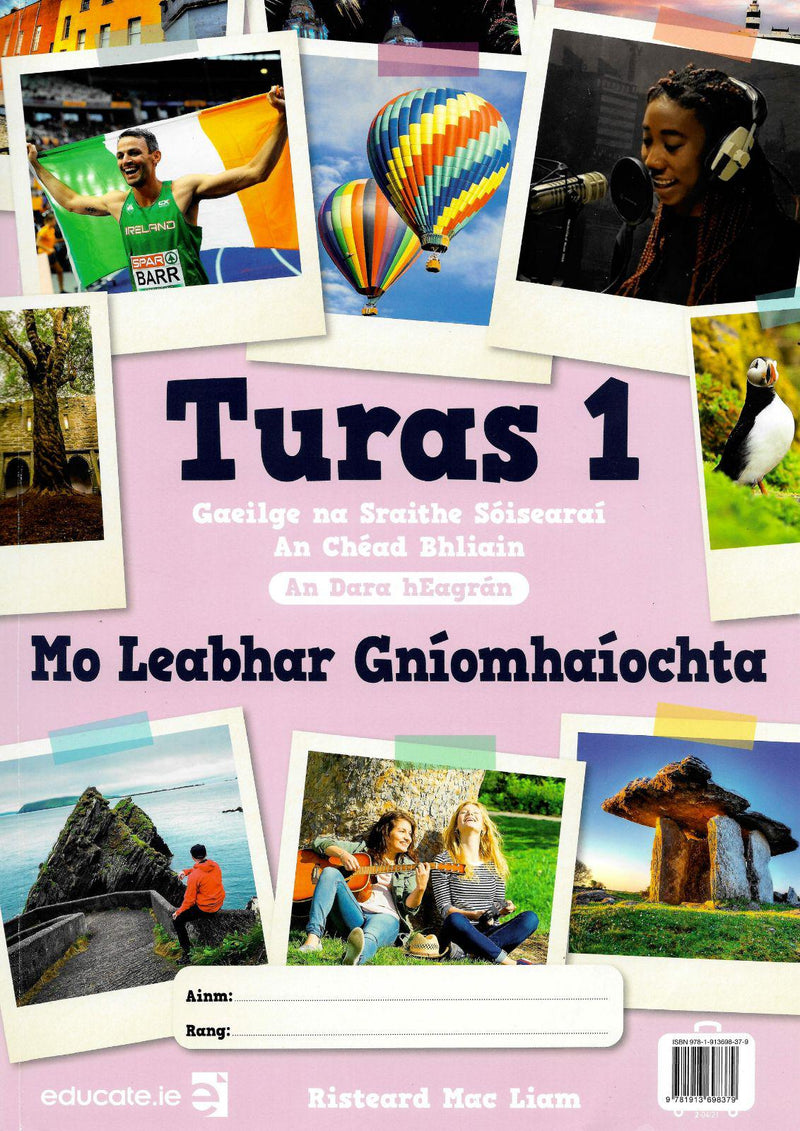 Turas 1 - 2nd / New Edition (2021) - Combined Portfolio & Activity Book Only by Educate.ie on Schoolbooks.ie
