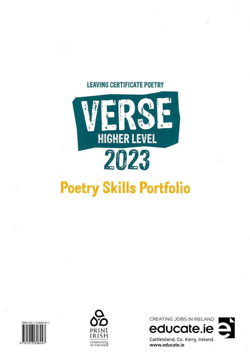 ■ Verse 2023 - Leaving Cert Poetry - Higher Level - Set - Old Edition by Educate.ie on Schoolbooks.ie