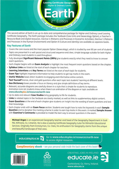 Earth - Higher Level & Ordinary Level - Textbook + Elective 5 - Patterns and Processes in the Human Environment - New / Second Edition (2021) by Educate.ie on Schoolbooks.ie