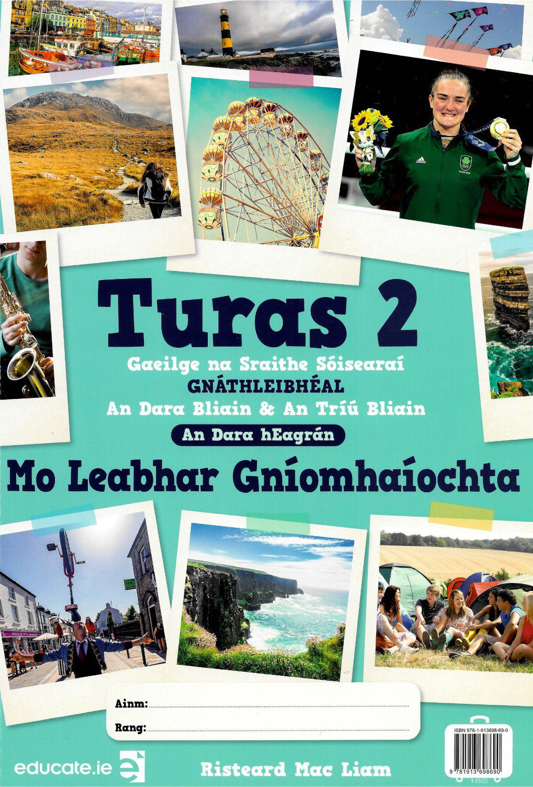 Turas 2 - Junior Cycle Irish - Textbook, Portfolio and Activity Book - Set - 2nd / New Edition (2022) by Educate.ie on Schoolbooks.ie