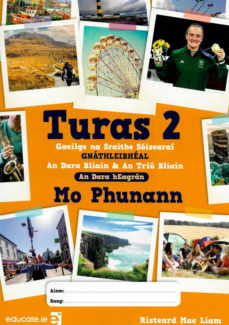 Turas 2 - Junior Cycle Irish - Textbook, Portfolio and Activity Book - Set - 2nd / New Edition (2022) by Educate.ie on Schoolbooks.ie
