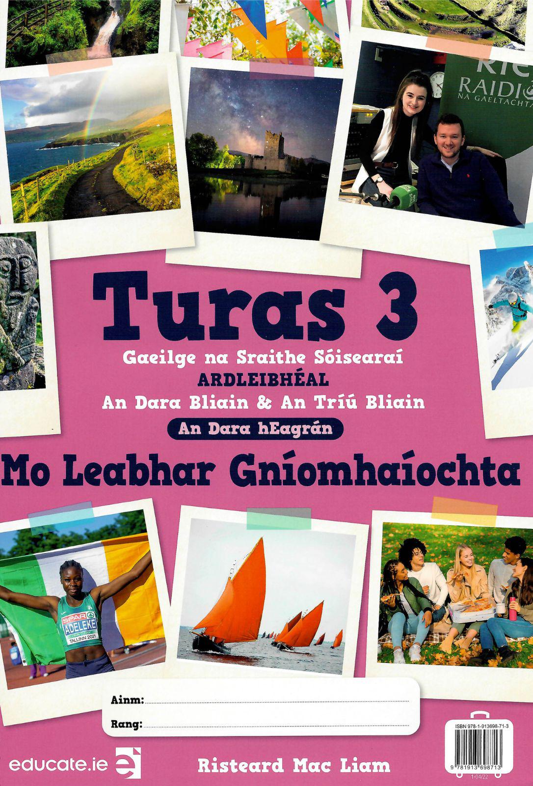 Turas 3 - Junior Cycle Irish - Textbook, Portfolio and Activity Book - Set - 2nd / New Edition (2022) by Educate.ie on Schoolbooks.ie