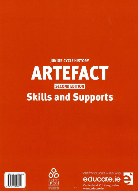 Artefact - Junior Cycle History - Skills & Supports Book Only - 2nd / New Edition (2022) by Educate.ie on Schoolbooks.ie