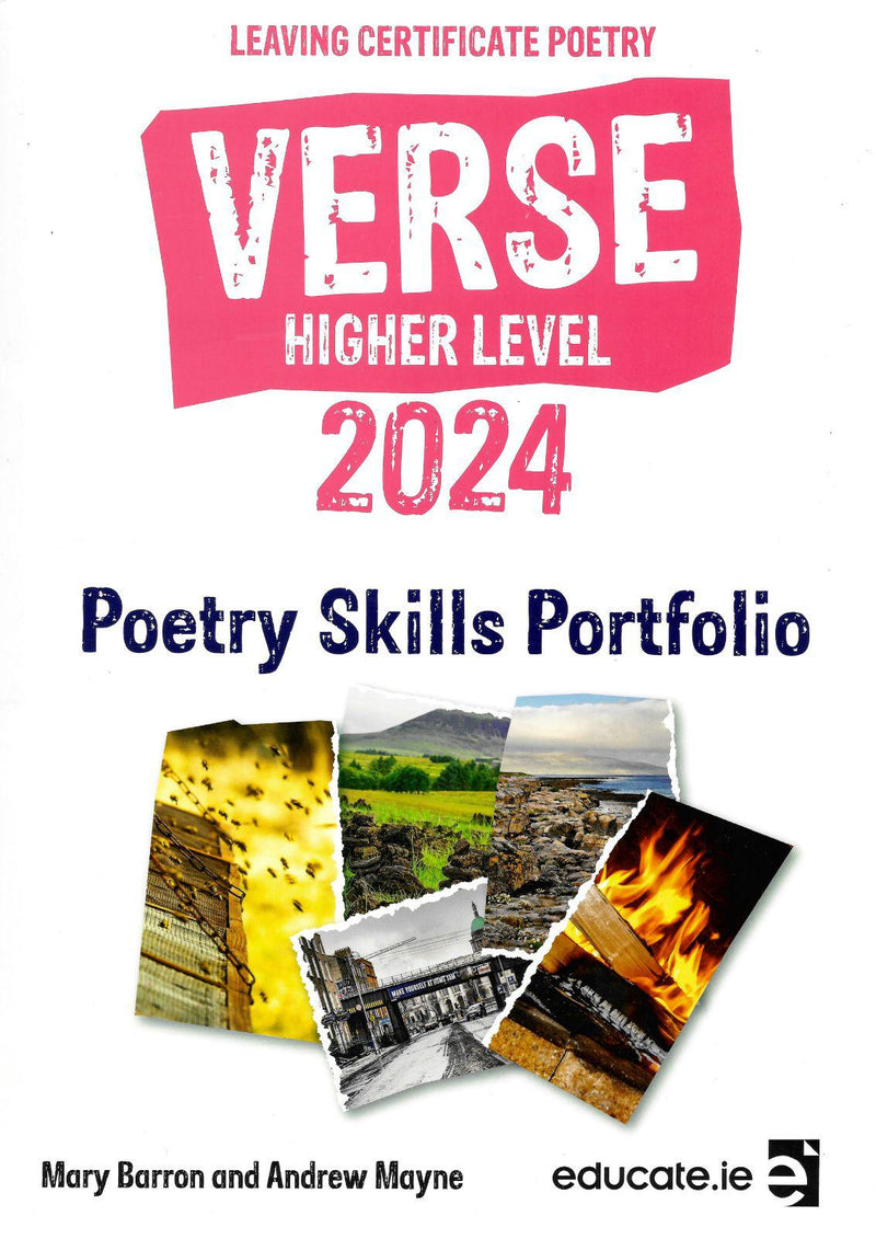 Verse 2024 - Leaving Cert Poetry - Higher Level - Skills Portfolio Book Only by Educate.ie on Schoolbooks.ie