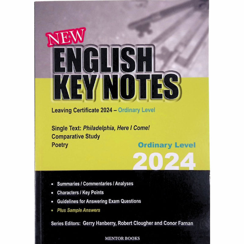 English Key Notes 2024 - Ordinary Level by Mentor Books on Schoolbooks.ie
