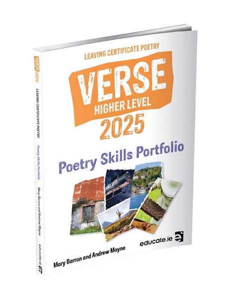 Verse 2025 - Leaving Cert Poetry - Higher Level - Skills Portfolio Book Only by Educate.ie on Schoolbooks.ie