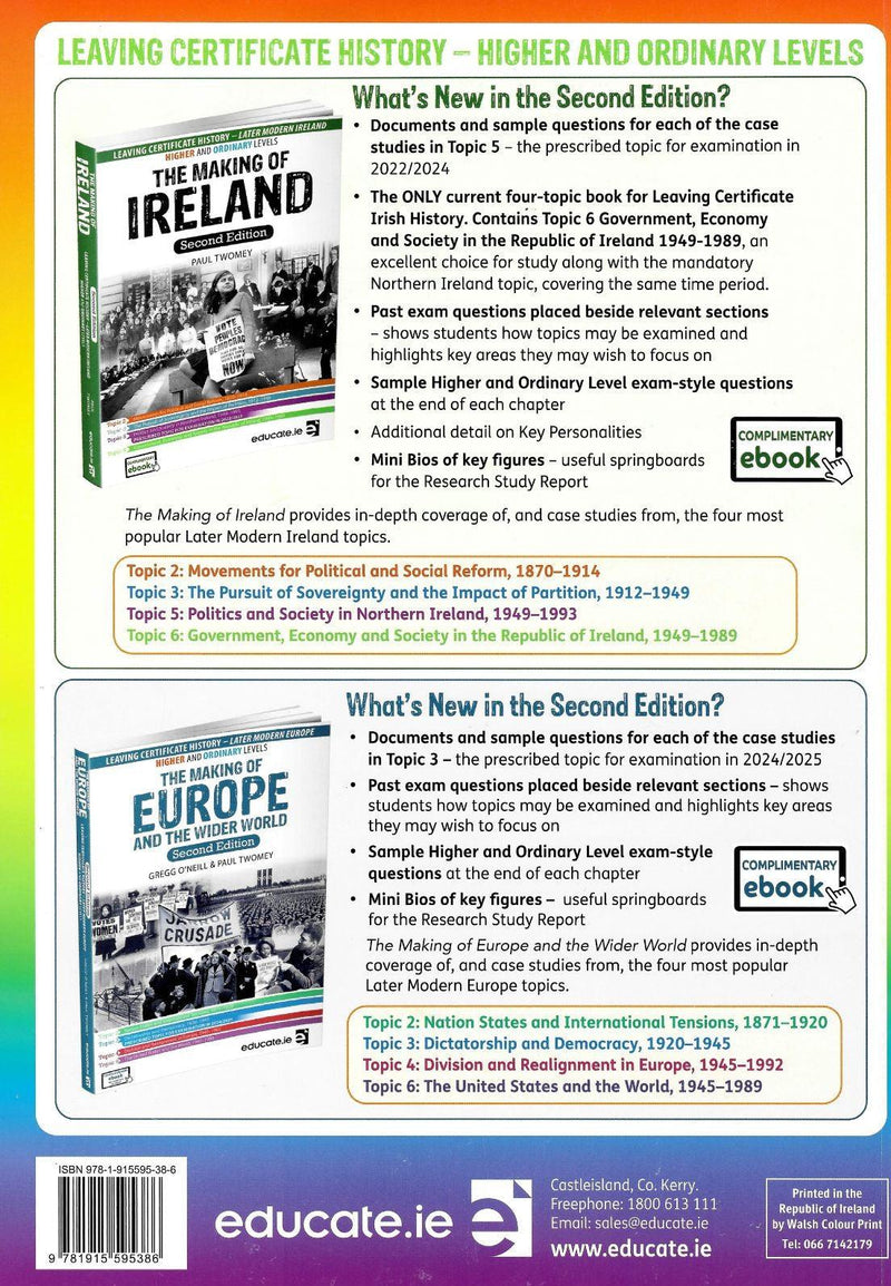 Educate.ie - Exam Papers - Leaving Cert - History - Higher & Ordinary Level - Exam 2024 by Educate.ie on Schoolbooks.ie