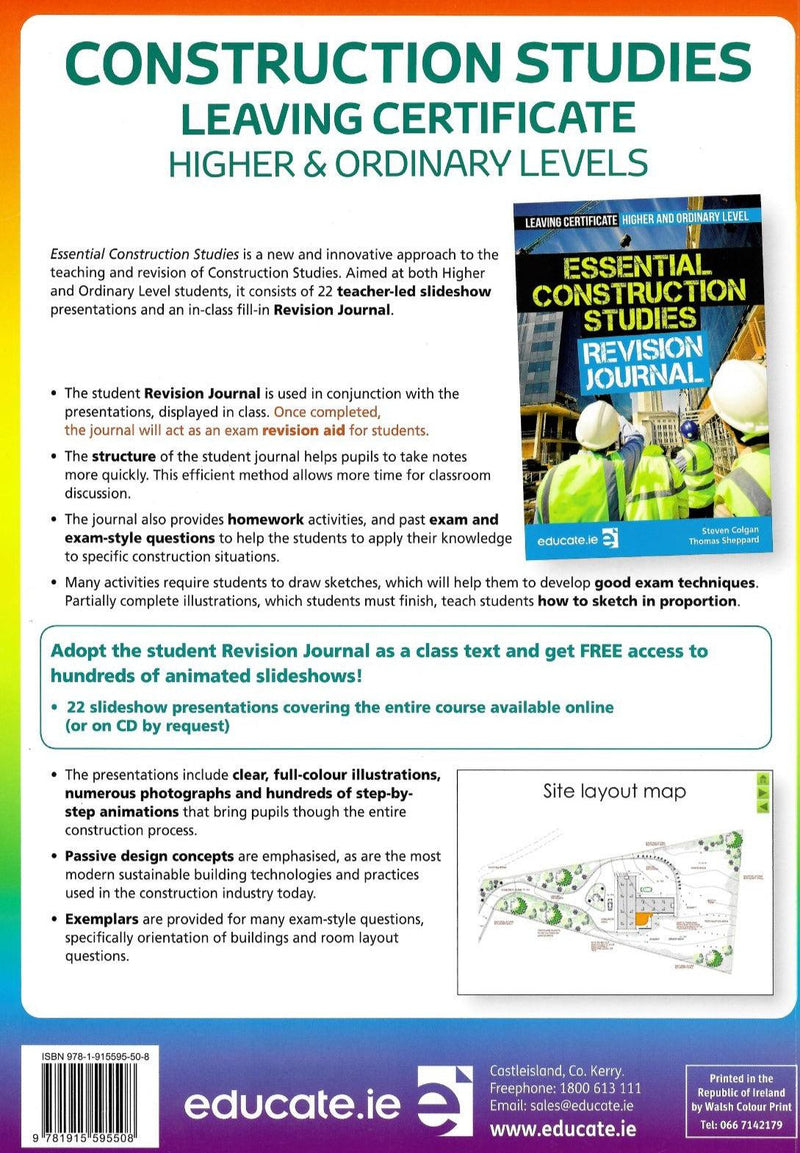 Educate.ie - Exam Papers - Leaving Cert - Construction Studies - Higher & Ordinary Level - Exam 2024 by Educate.ie on Schoolbooks.ie