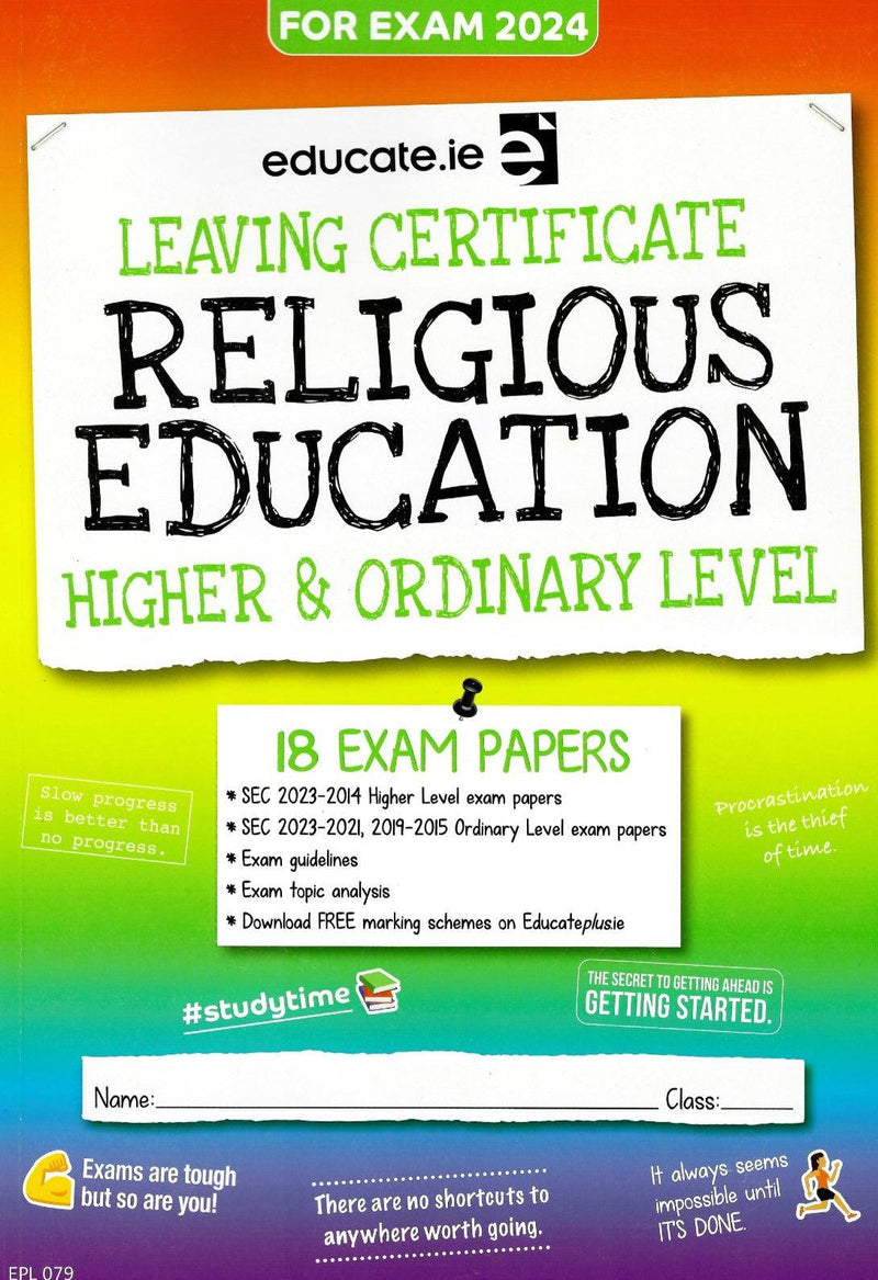Educate.ie - Exam Papers - Leaving Cert - Religious Education - Higher & Ordinary Level - Exam 2024 by Educate.ie on Schoolbooks.ie
