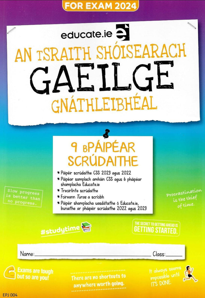 Educate.ie - Exam Papers - Junior Cycle - Gaeilge / Irish - Ordinary Level - Exam 2024 by Educate.ie on Schoolbooks.ie