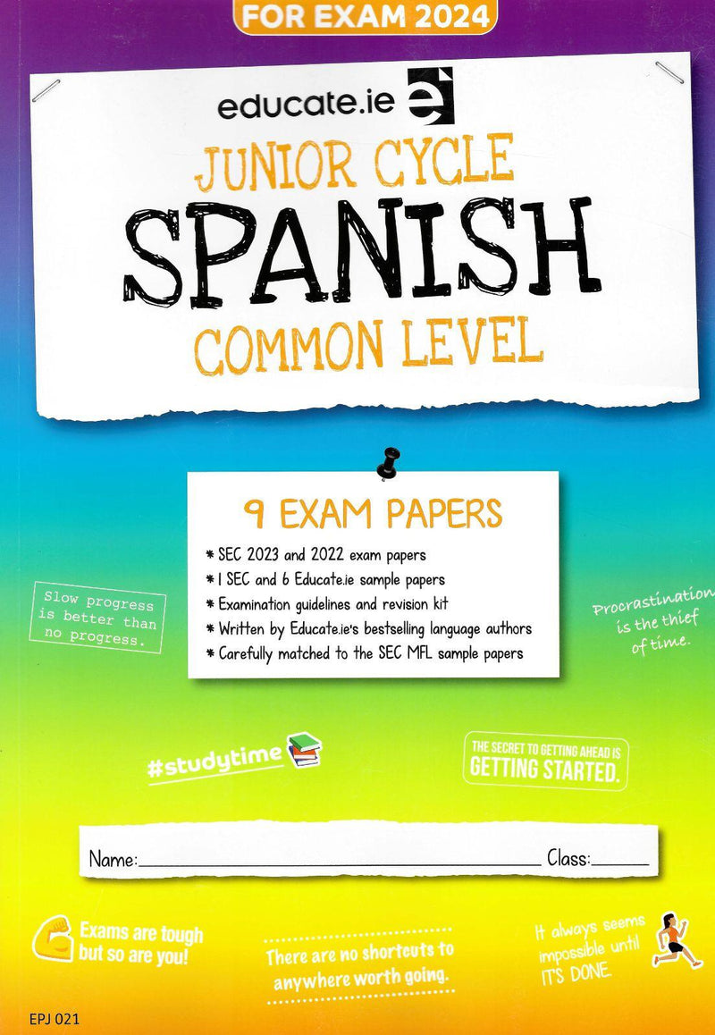 Educate.ie - Exam Papers - Junior Cycle - Spanish - Common Level - Exam 2024 by Educate.ie on Schoolbooks.ie