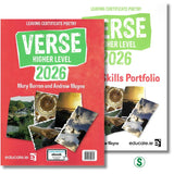 Verse 2026 - Leaving Cert Poetry - Higher Level - Textbook & Poetry Skills Portfolio Book - Set by Educate.ie on Schoolbooks.ie