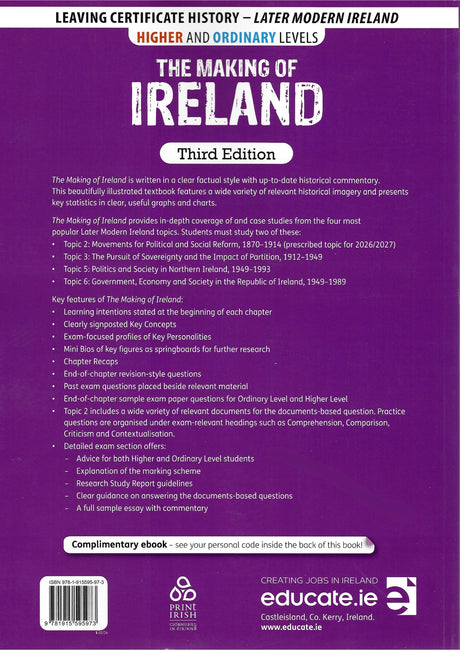 The Making of Ireland - 3rd / New Edition (2024) by Educate.ie on Schoolbooks.ie