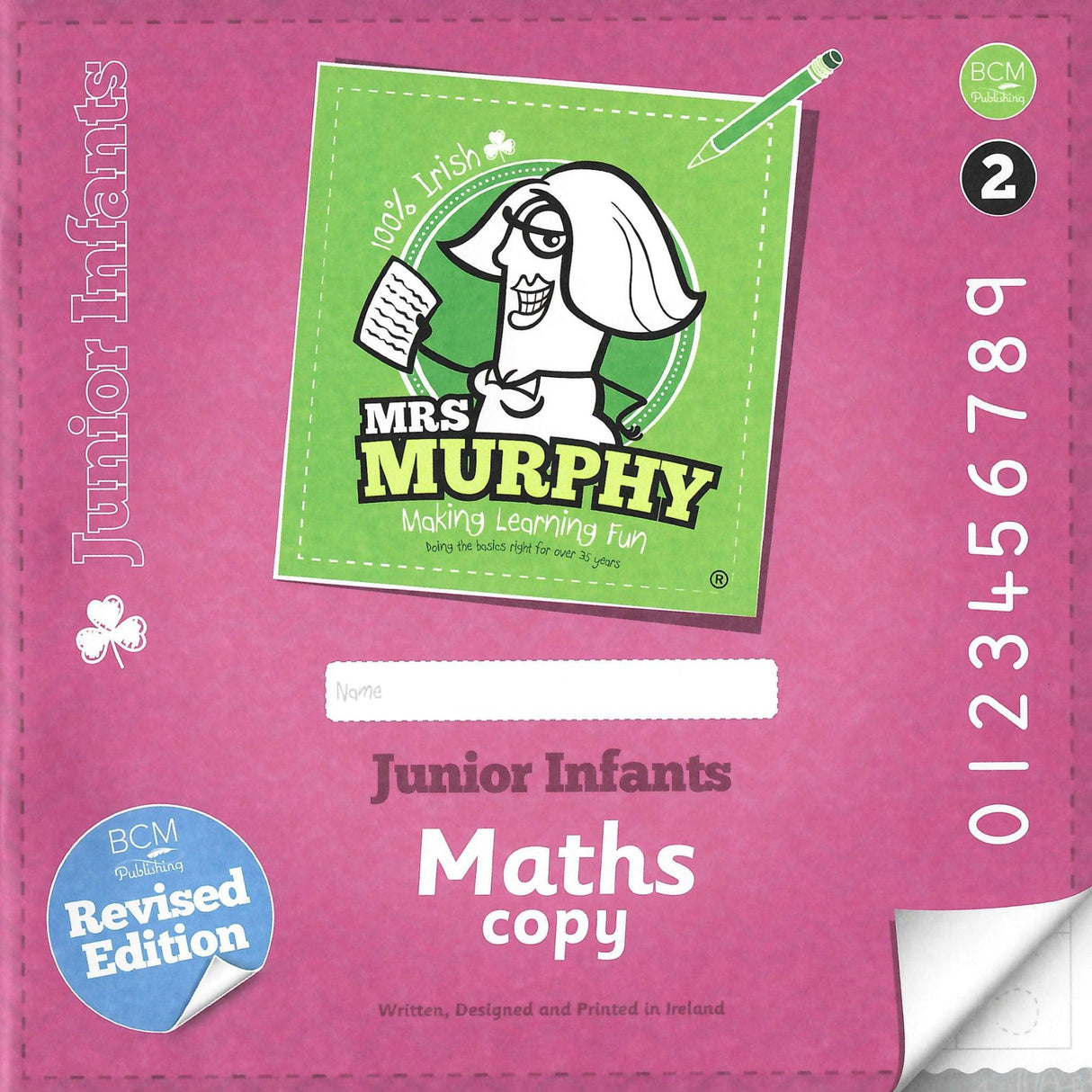 Mrs Murphy's Maths Copies - Pack of 2 - Junior Infants - 2nd / New Edition (2024) by Edco on Schoolbooks.ie