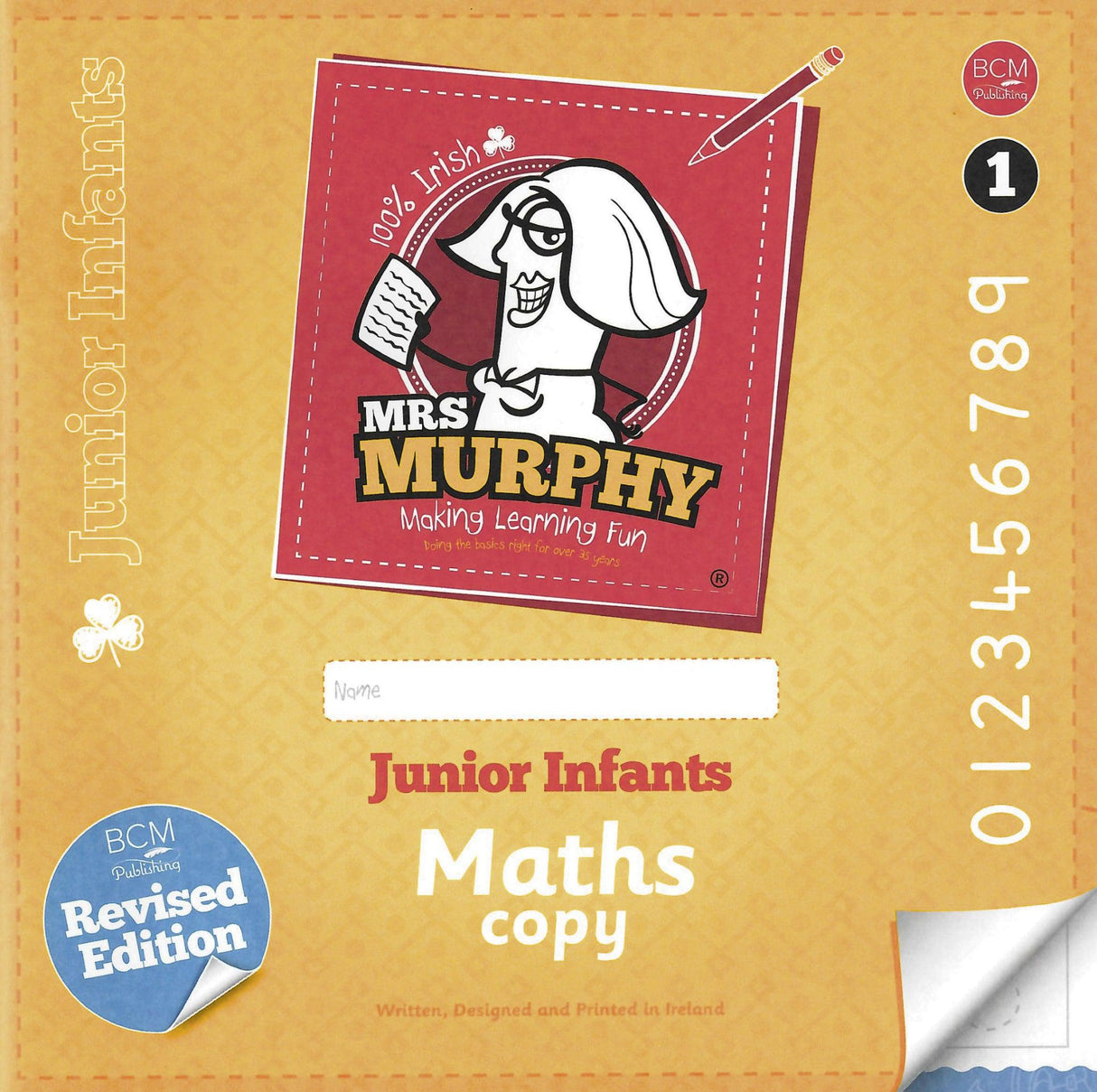 Mrs Murphy's Maths Copies - Pack of 2 - Junior Infants - 2nd / New Edition (2024) by Edco on Schoolbooks.ie