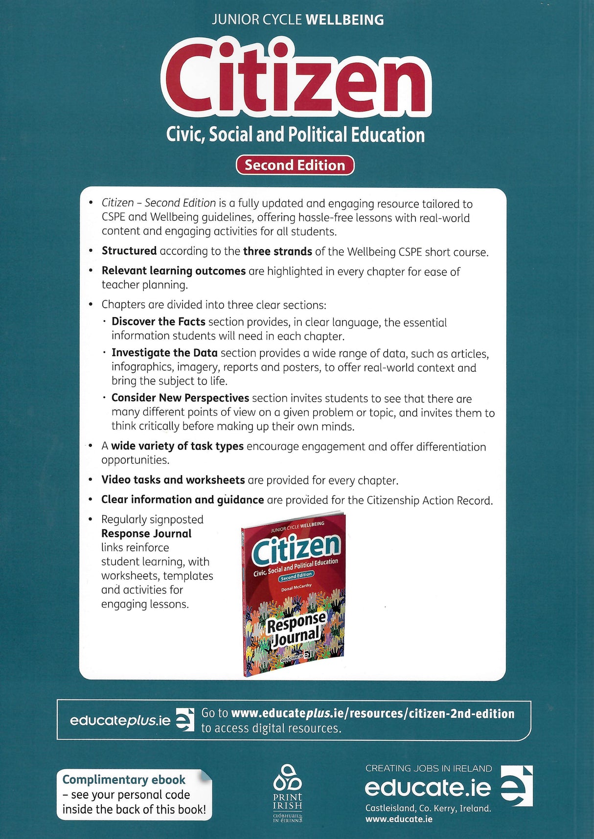 Citizen - Textbook & Workbook - Set - 2nd / New Edition (2025) by Educate.ie on Schoolbooks.ie