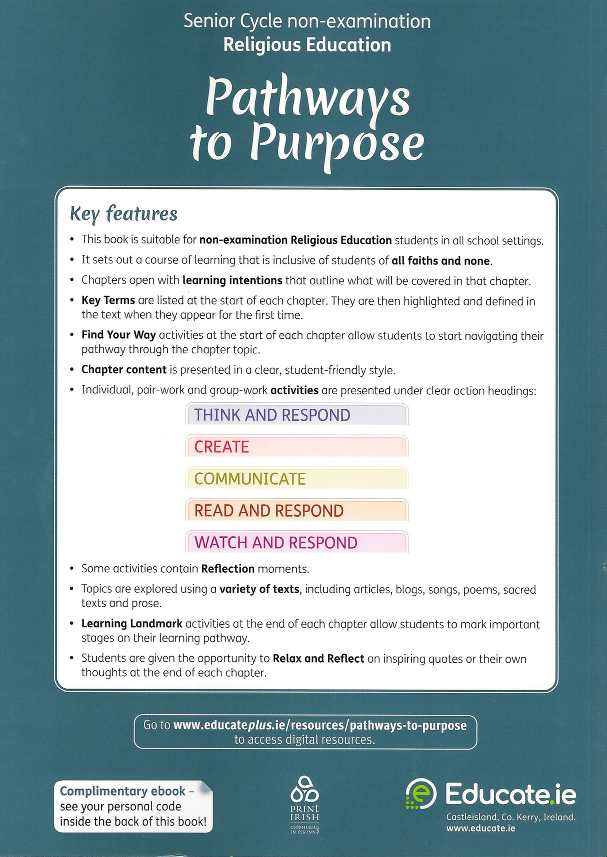 Pathways to Purpose - Textbook by Educate.ie on Schoolbooks.ie