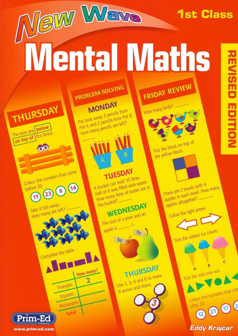 New Wave Mental Maths - 1st Class - Revised Edition by Prim-Ed Publishing on Schoolbooks.ie