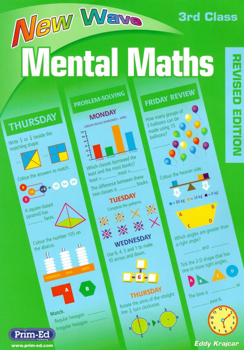 New Wave Mental Maths - 3rd Class - Revised Edition by Prim-Ed Publishing on Schoolbooks.ie