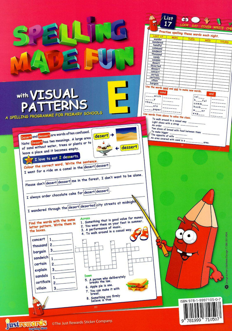 Spelling Made Fun Pupils Workbook E - 4th Class by Just Rewards on Schoolbooks.ie