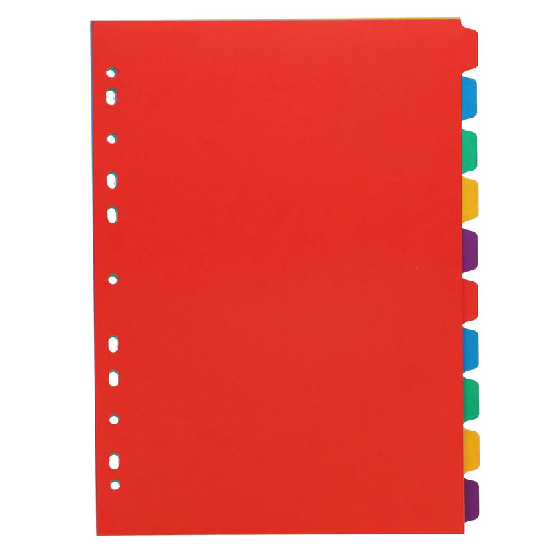 Premier Office 230gsm Subject Dividers - 10 Part by Premier Stationery on Schoolbooks.ie