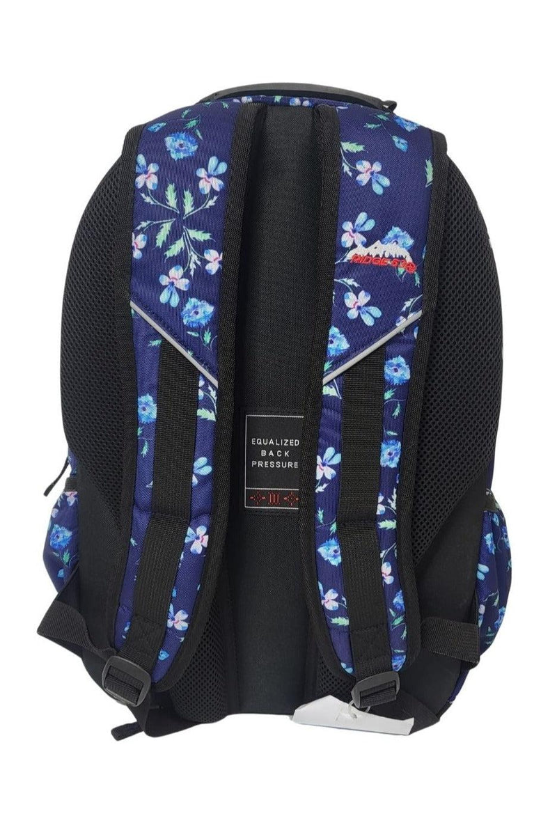 Ridge 53 - Abbey Backpack - Blue Flower by Ridge 53 on Schoolbooks.ie