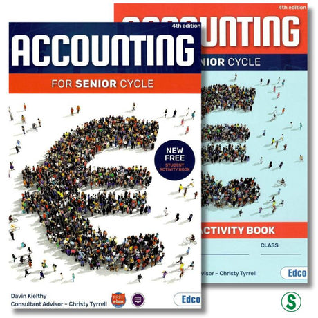 Accounting for Senior Cycle - Textbook and Student Activity Book - Set - 4th / New Edition (2021) by Edco on Schoolbooks.ie