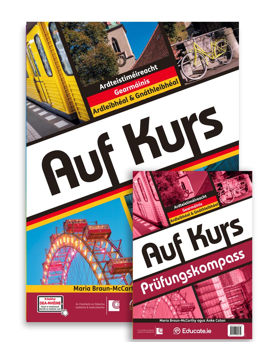 ■ Auf Kurs - Textbook & Prüfungskompass/Übungsbuch - Set - Gaeilge Edition by Educate.ie on Schoolbooks.ie