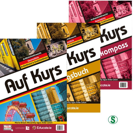 ■ Auf Kurs - Textbook & Prüfungskompass/Übungsbuch - Set - Gaeilge Edition by Educate.ie on Schoolbooks.ie