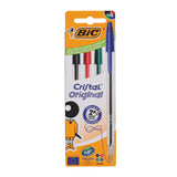 BIC - Cristal Original Ballpoint Pens - Assorted Colours - Pack of 4 by BIC on Schoolbooks.ie