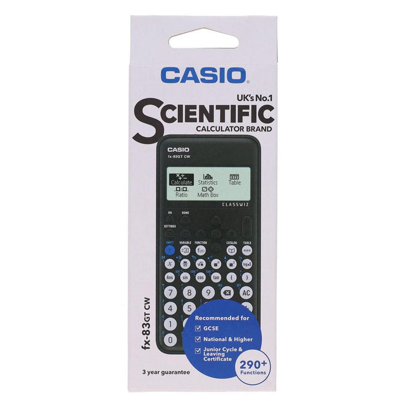 Casio fx-83GTCW - Scientific Calculator - Classwiz - Black by Casio on Schoolbooks.ie