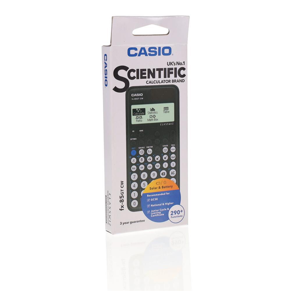 Casio fx-85GTCW - Scientific Calculator - Dual Powered - Classwiz - Black by Casio on Schoolbooks.ie