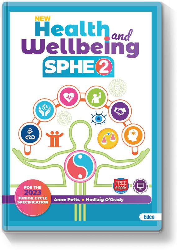Health and Wellbeing SPHE 2 - 2nd / New Edition (2024) by Edco on Schoolbooks.ie