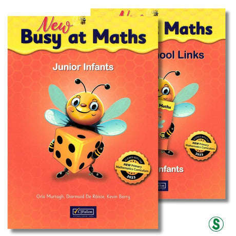 Busy at Maths - Junior Infants - Core Book & Links Book - Set - New Edition (2024) by CJ Fallon on Schoolbooks.ie