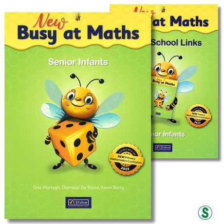 Busy at Maths - Senior Infants - Core Book & Links Book - Set - New Edition (2024) by CJ Fallon on Schoolbooks.ie