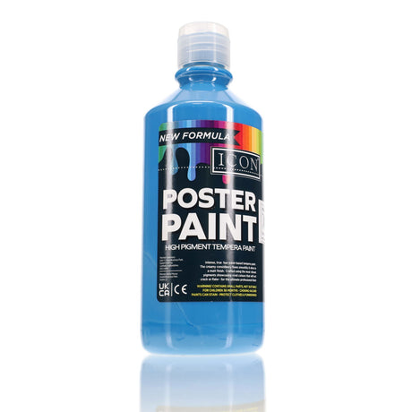 Icon - Poster Paint - 500ml - Cyan
