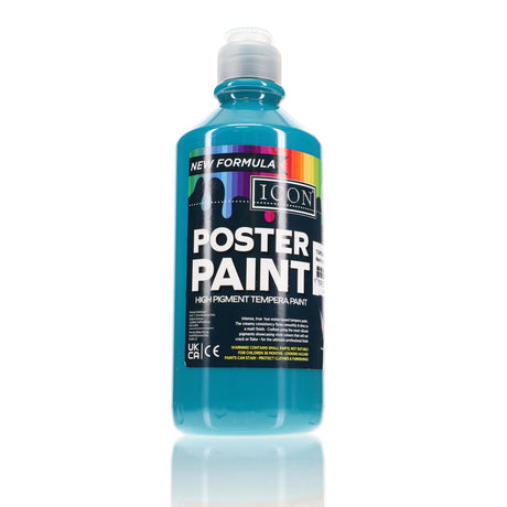 Icon - Poster Paint - 500ml - Turquoise