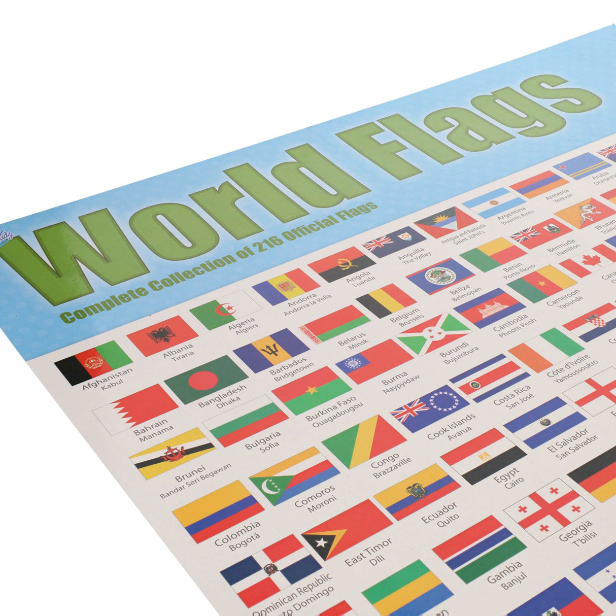 ■ Clever Kidz - Wall Chart - World Flags and Capitals by Clever Kidz on Schoolbooks.ie