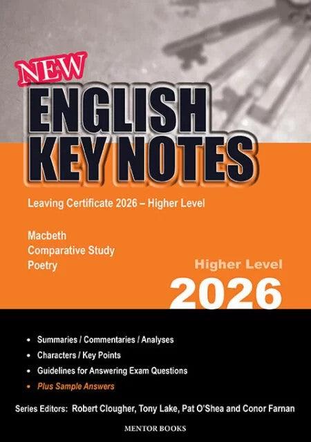 English Key Notes 2026 - Higher Level by Mentor Books on Schoolbooks.ie