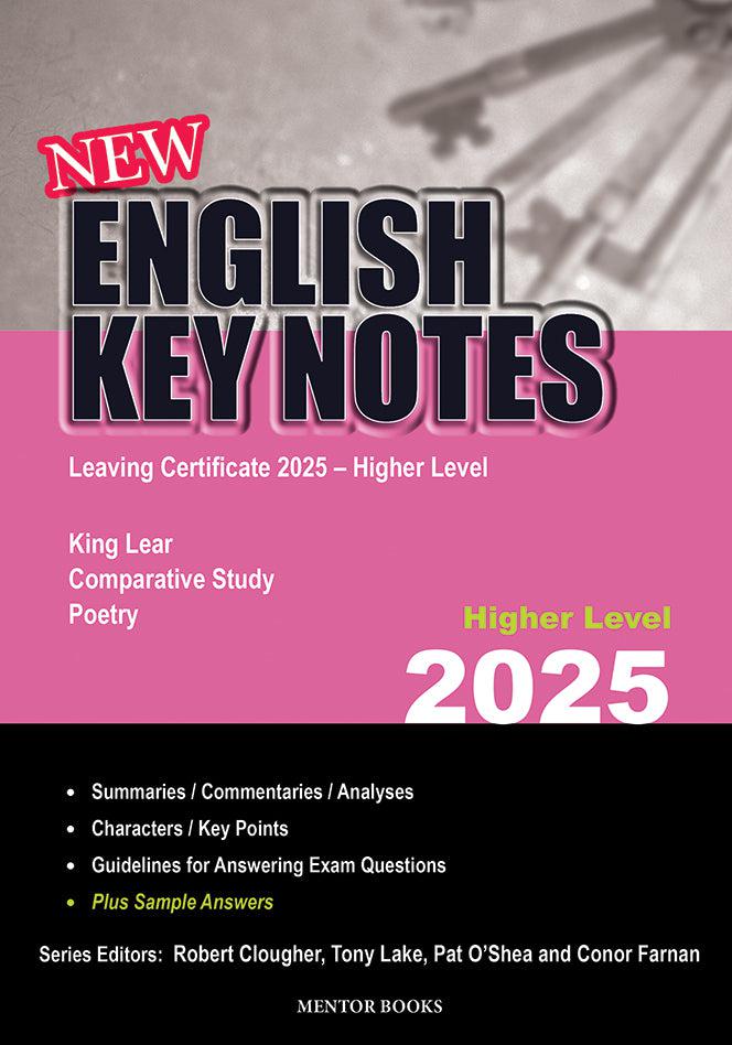 English Key Notes 2025 - Higher Level by Mentor Books on Schoolbooks.ie