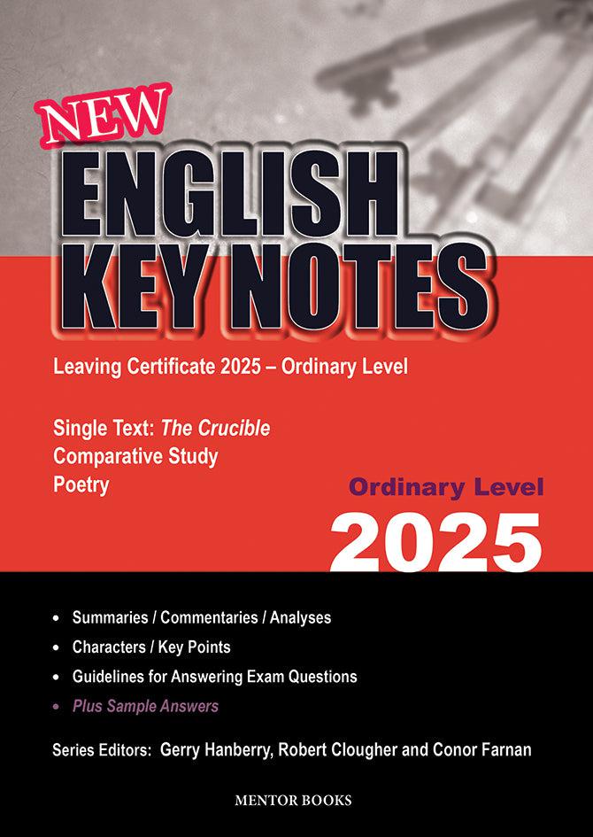 English Key Notes 2025 - Ordinary Level by Mentor Books on Schoolbooks.ie