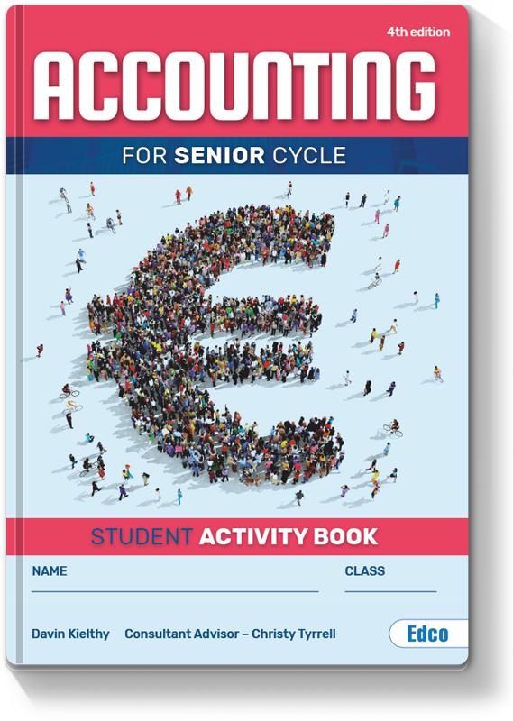 Accounting for Senior Cycle - Activity Book Only - New / Fourth Edition (2021) by Edco on Schoolbooks.ie