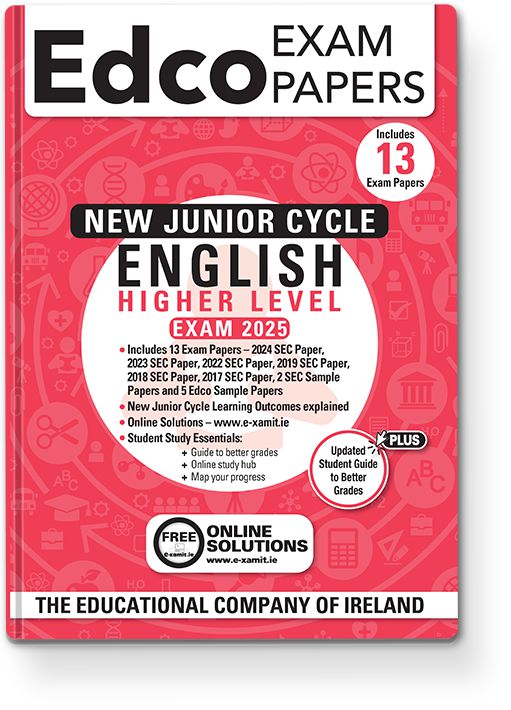 Exam Papers - Junior Cycle - English - Higher Level - Exam 2025 by Edco on Schoolbooks.ie