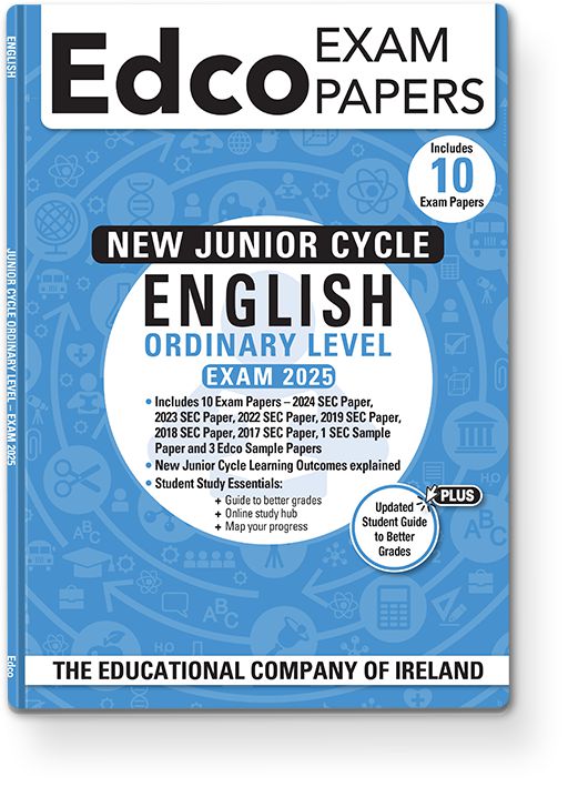 Exam Papers - Junior Cycle - English - Ordinary Level - Exam 2025 by Edco on Schoolbooks.ie