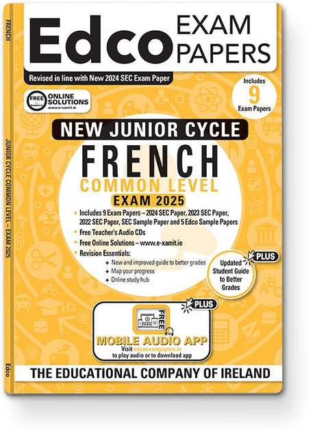 Exam Papers - Junior Cycle - French - Common Level - Exam 2025 by Edco on Schoolbooks.ie