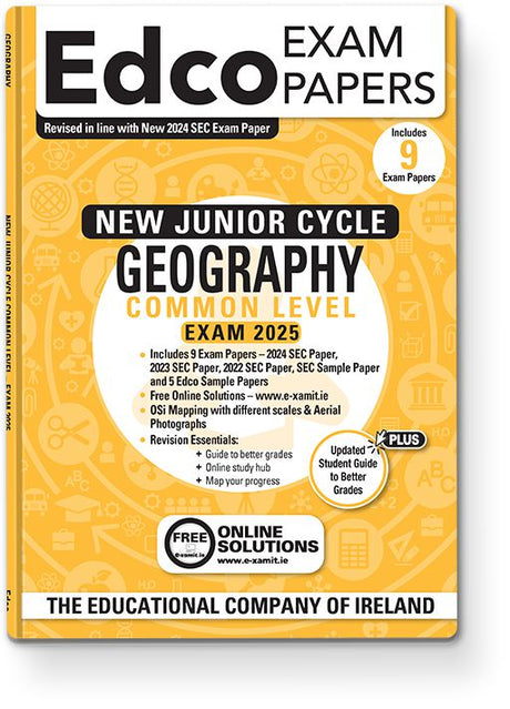 ■ Exam Papers - Junior Cycle - Geography - Common Level - Exam 2025 by Edco on Schoolbooks.ie