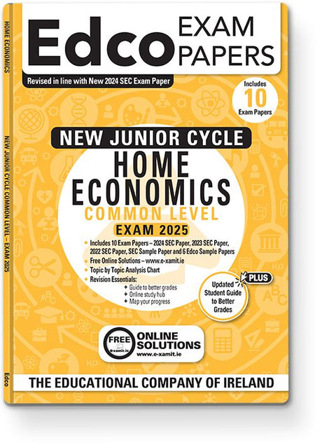 Exam Papers - Junior Cycle - Home Economics - Common Level - Exam 2025 by Edco on Schoolbooks.ie